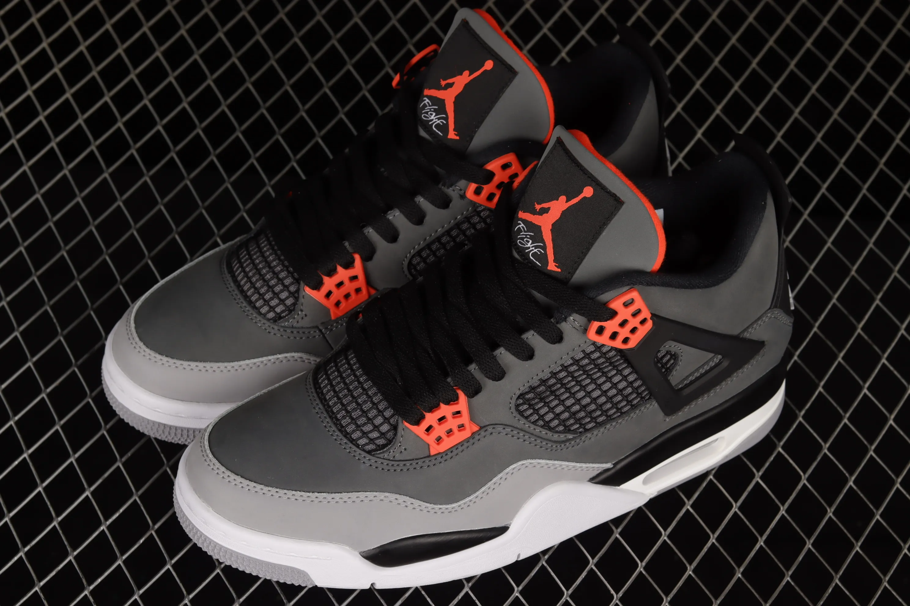 All Categories Air Jordan Jordan Series Basketball Shoes Air Jordan 4 Special Price Air Jordan 4 Retro "Infrared" AJ4 Joe 4 Black Gray Infrared DH6927-061